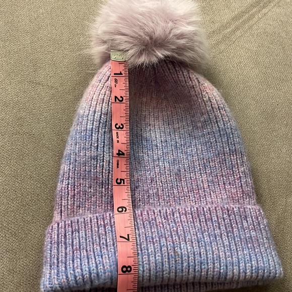 NORLA CANADA super soft alpaca blend Mermaid Pom hat beanie - Picture 4 of 5